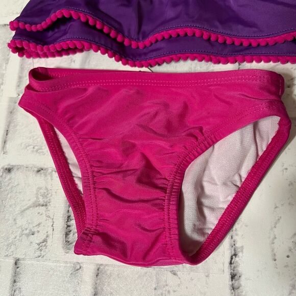 CAT & JACK Swimwear Little Girls Kids 9M Purple Rash Guard Sun Shining 2-Pc. Set - Picture 7 of 16